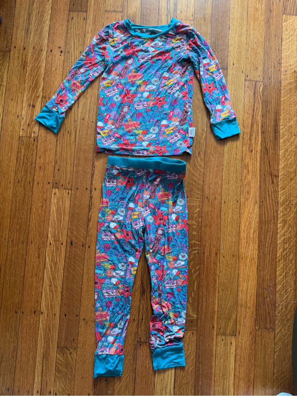 Bamboo bliss stranger things 4t pajama set